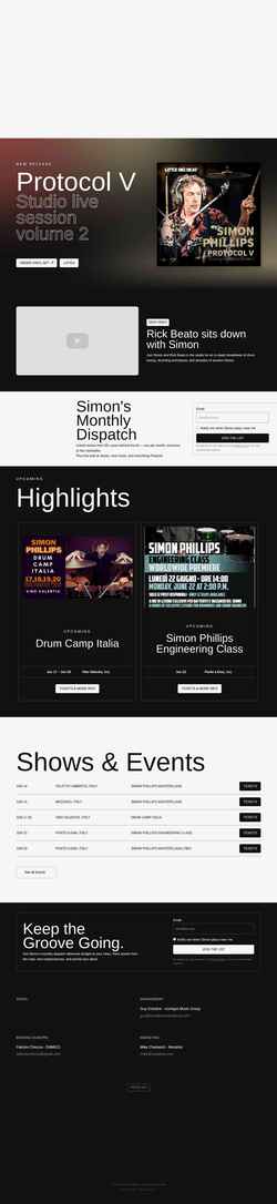 Screenshot www.simon-phillips.com