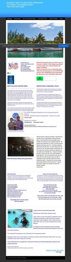 Screenshot sunnodysseydivers.com