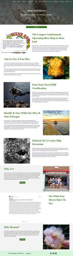 Screenshot www.westenddivers.com