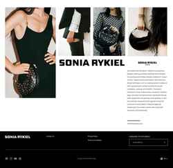 Snímek obrazovky www.soniarykiel.com
