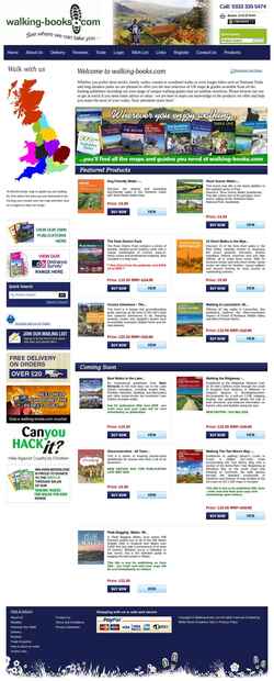 Captura de pantalla www.walking-books.com