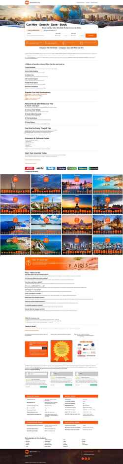 Captura de pantalla www.rhinocarhire.com