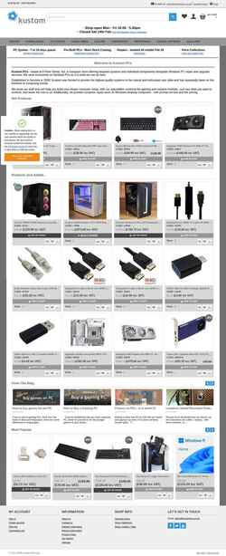 Captura de pantalla www.kustompcs.co.uk