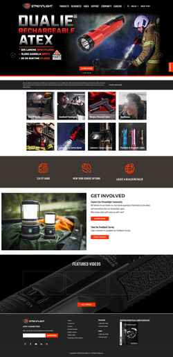 Schermata www.streamlight.com