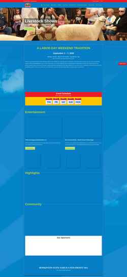 Screenshot www.hsfair.org