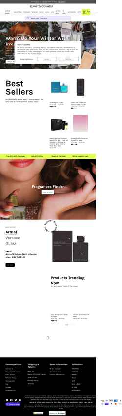 Snímek obrazovky beautyencounter.com
