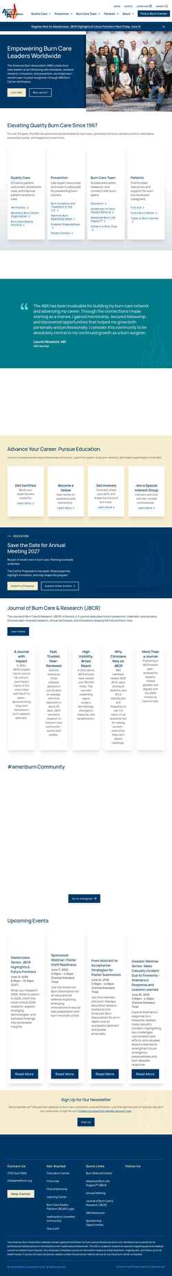 Снимак екрана www.ameriburn.org