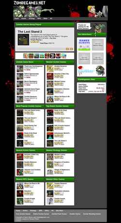 Screenshot zombiegames.net