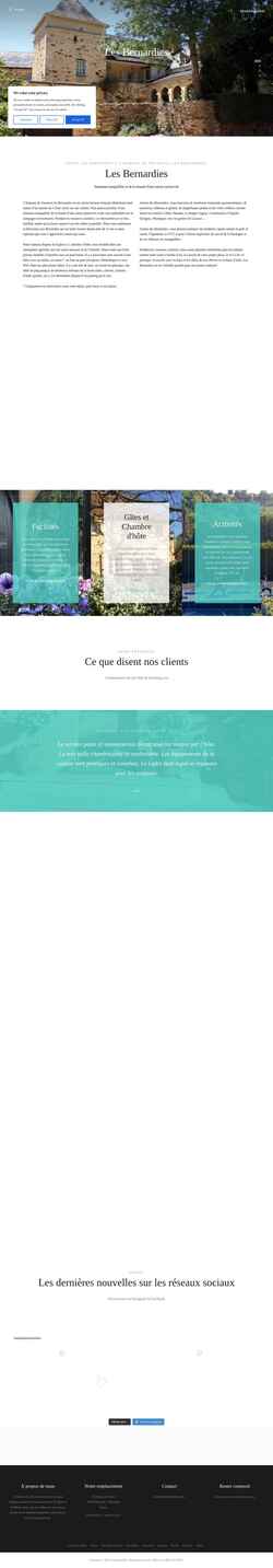 Screenshot www.lesbernardies.com