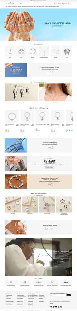 Captura de pantalla www.jamesavery.com