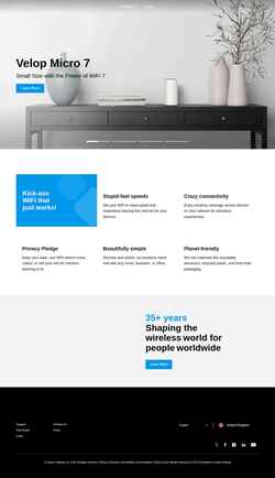 Captura de pantalla www.linksys.com