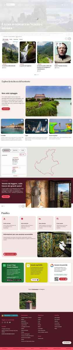 Captura de tela www.veneto.eu