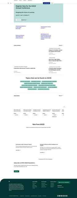 Снимак екрана www.ascd.org
