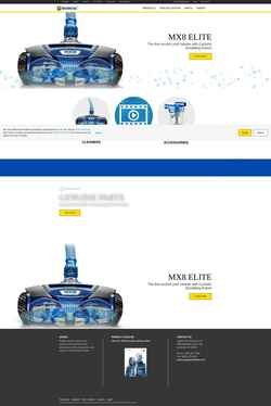 Posnetek zaslona www.zodiacpoolsystems.com