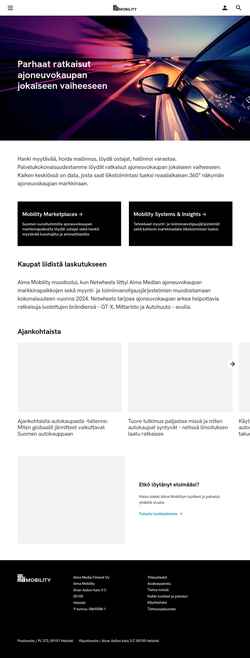 Képernyőkép www.almamobility.fi