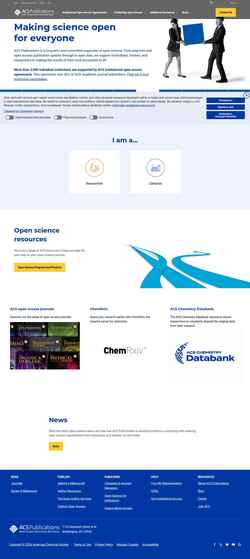 Zrzut ekranu acsopenscience.org