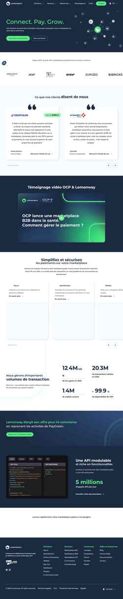 Screenshot www.lemonway.com