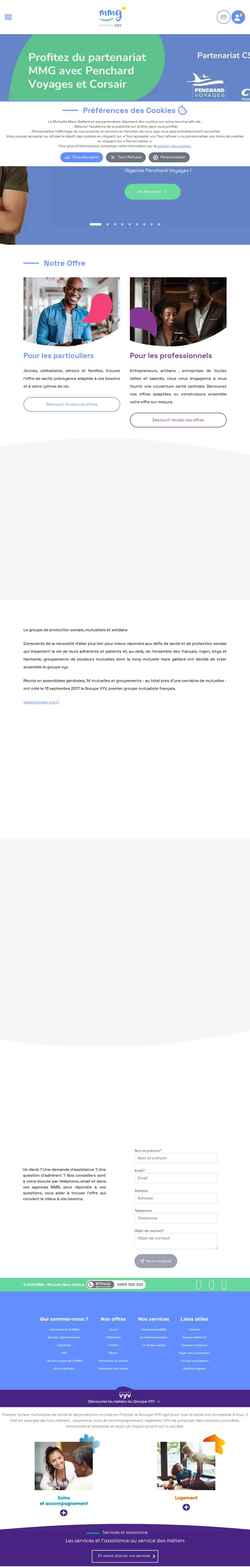 Screenshot mutuelle-mmg.com