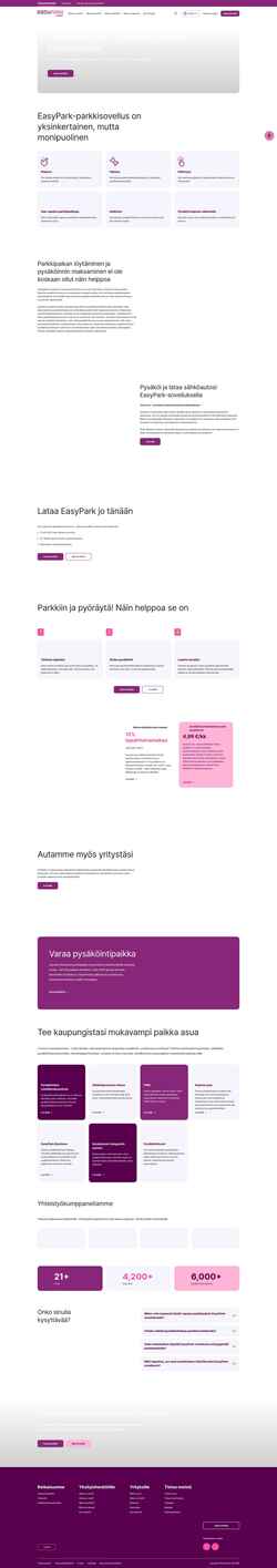 Screenshot www.easypark.com