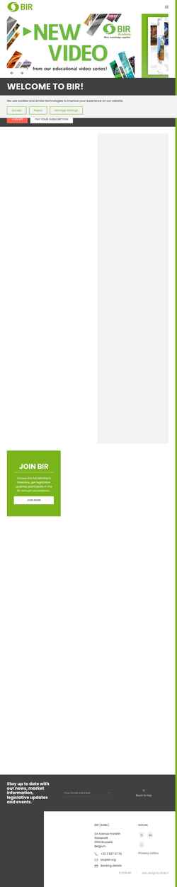 Ekran görüntüsü www.bir.org