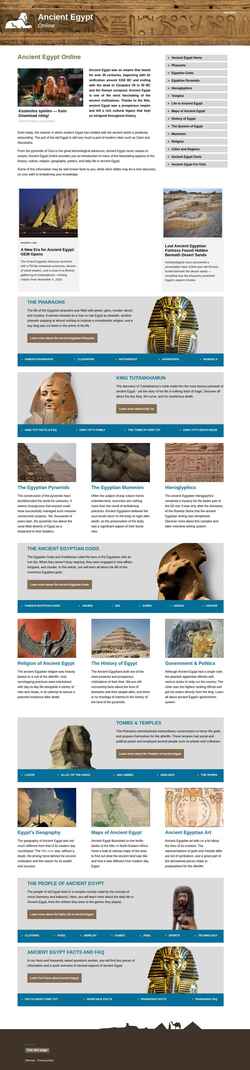 Captura de pantalla www.ancient-egypt-online.com