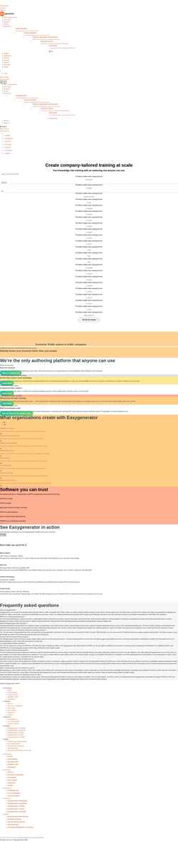 Скриншот www.easygenerator.com