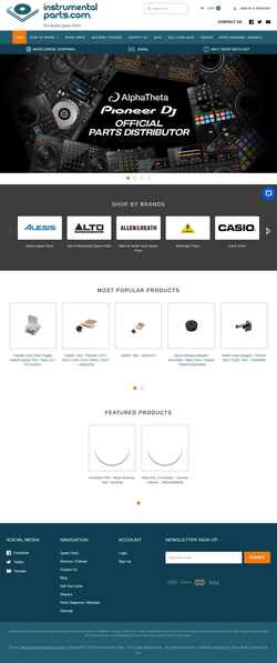 Captura de pantalla instrumentalparts.com