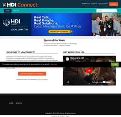 Zrzut ekranu connect.thinkhdi.com