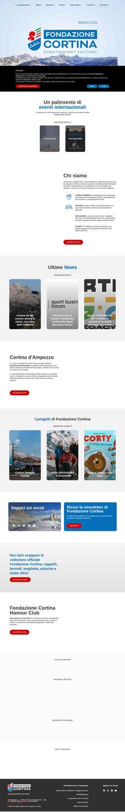 Снимак екрана fondazionecortina.com