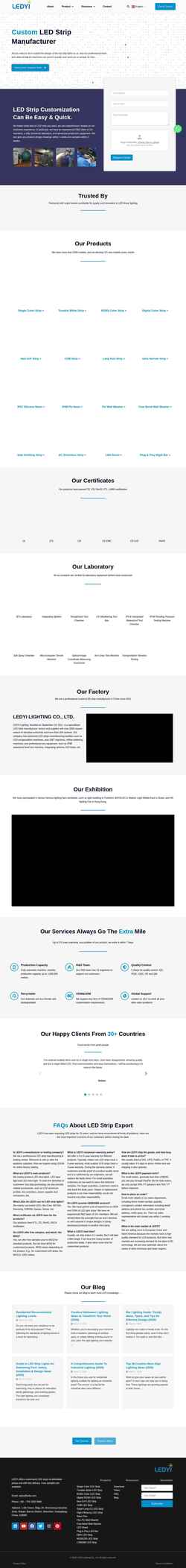 Screenshot www.ledyilighting.com