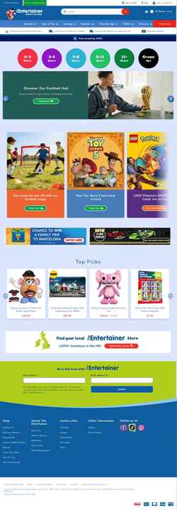 Screenshot www.thetoyshop.com