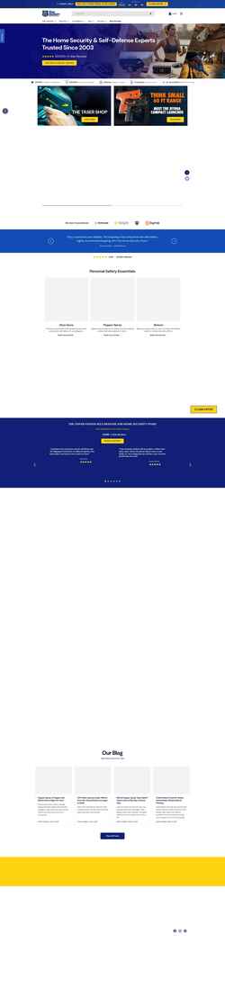 Snímek obrazovky www.thehomesecuritysuperstore.com