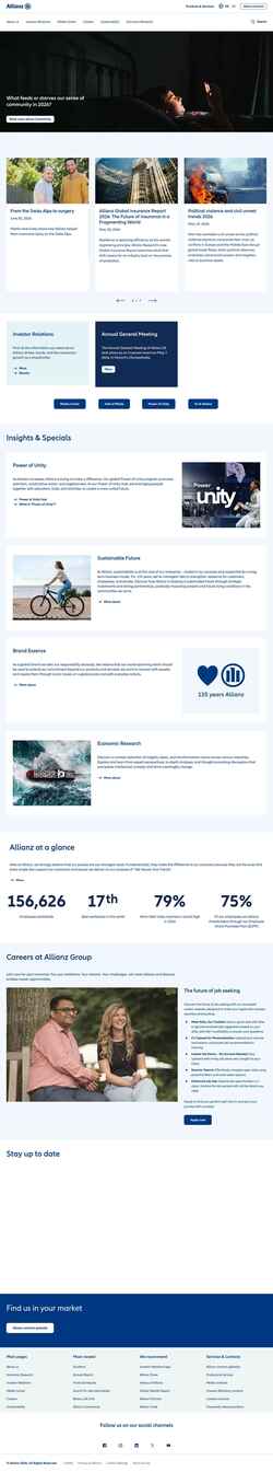 スクリーンショット www.allianz.com