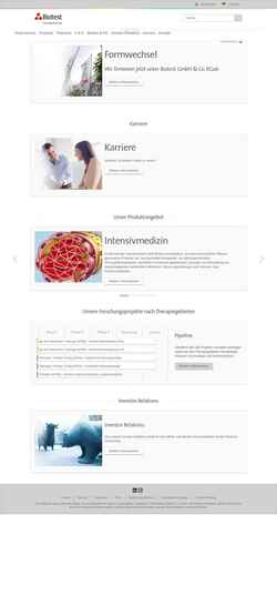 Screenshot www.biotest.com