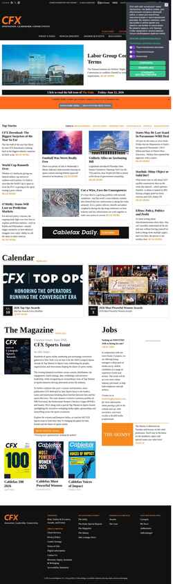 Screenshot www.cablefax.com