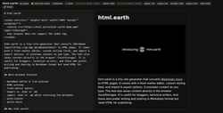 Screenshot html.earth