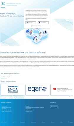 Screenshot www.fibaa-workshop.org