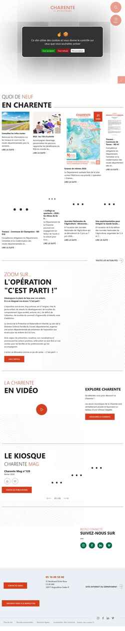 Screenshot www.lacharente.fr