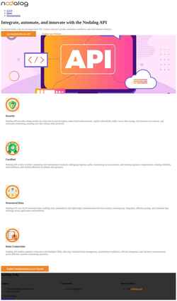 Screenshot developer.nodalog.com