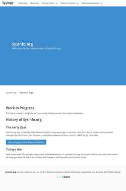 Екранна снимка sysinfo.org