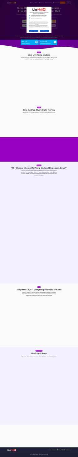 Captură de ecran likemail.com