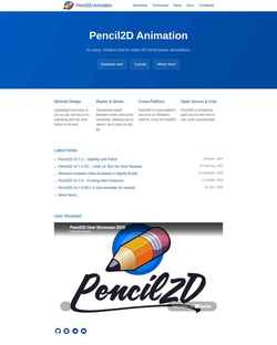Captura de pantalla www.pencil2d.org