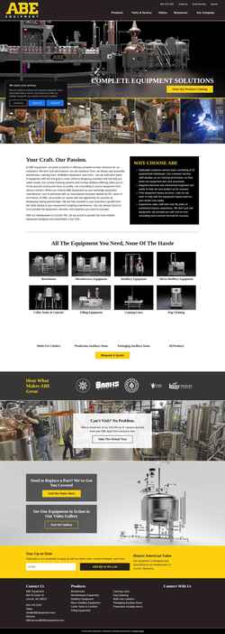 Zrzut ekranu abeequipment.com