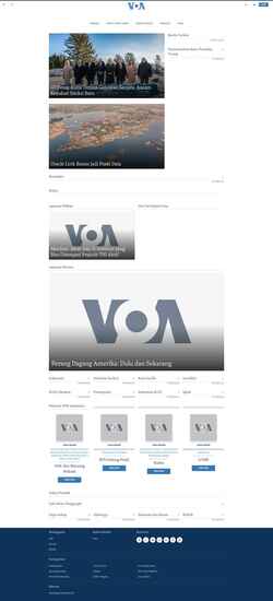 Captura de pantalla www.voaindonesia.com