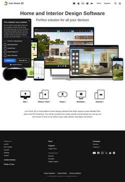 Zrzut ekranu www.livehome3d.com