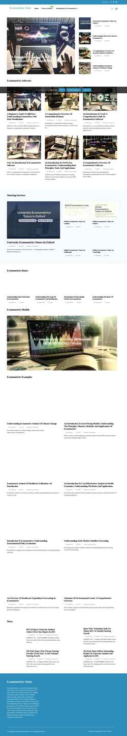 Ekran görüntüsü www.econometricstutor.co.uk