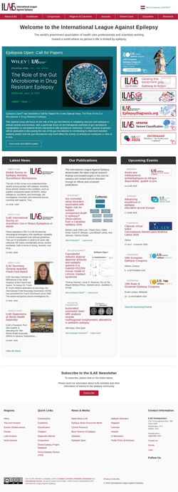 Screenshot www.ilae.org
