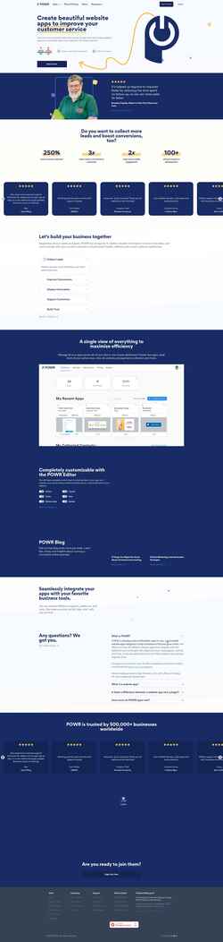 Captura de pantalla www.powr.io