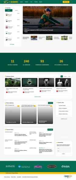 Captura de pantalla skidmoreathletics.com