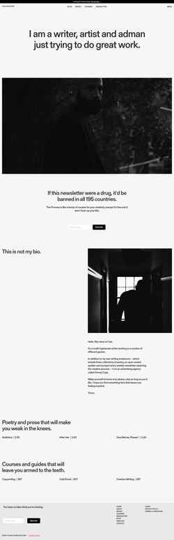 Снимак екрана www.coleschafer.com